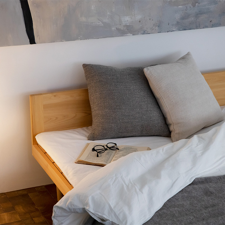 環境（寝室環境） ひのき ベッド　無垢　シンプル　木製